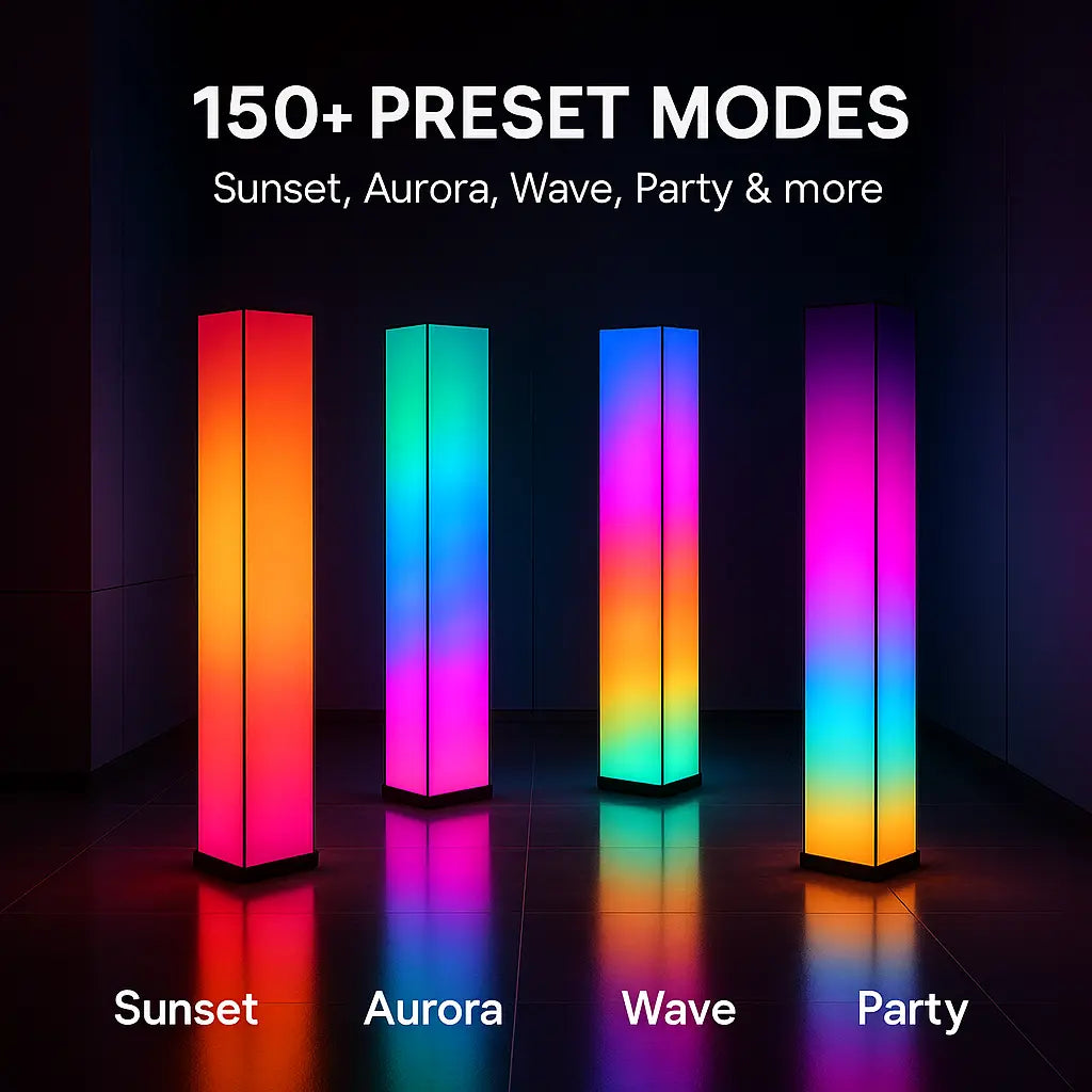 GLO Flow Smart LED Lamp - 360° Ambient Lighting with Music Sync