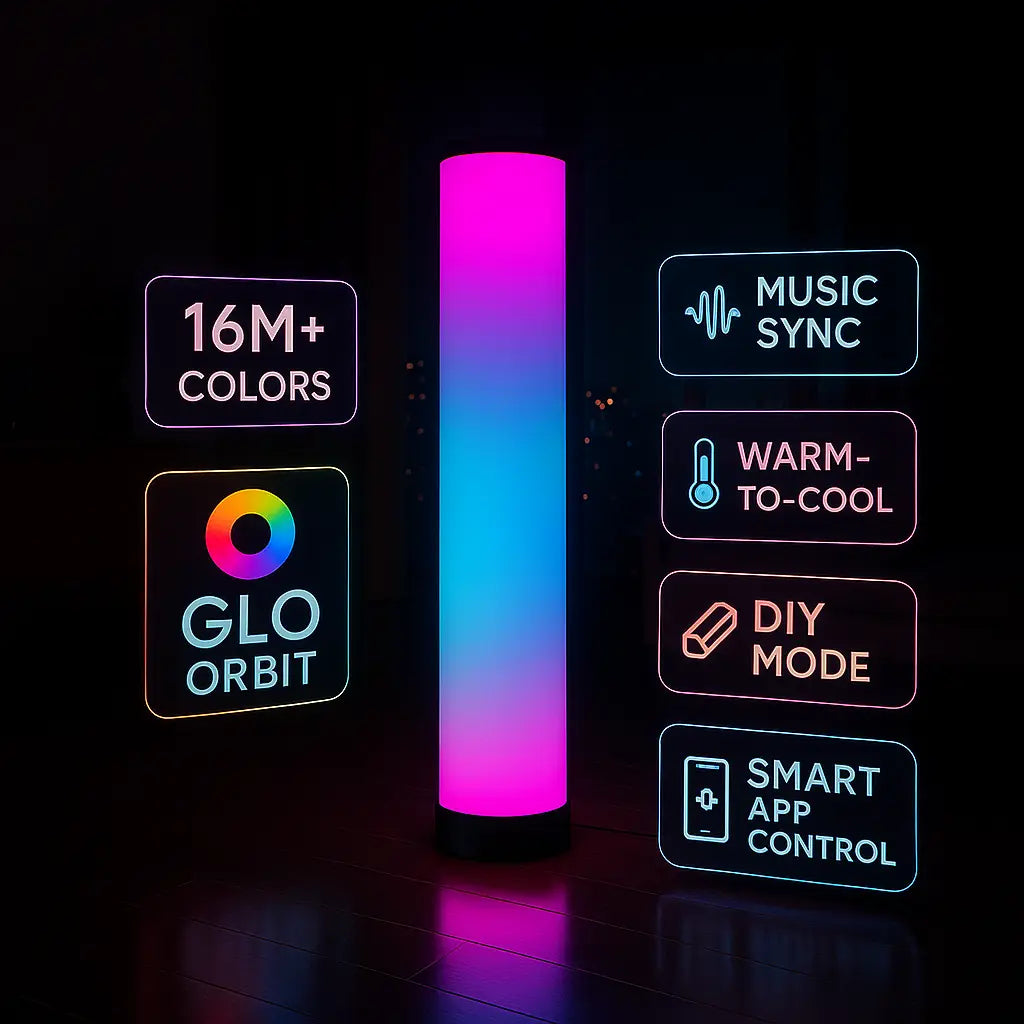 GLO Orbit 360 ° Floor Circular Lamp