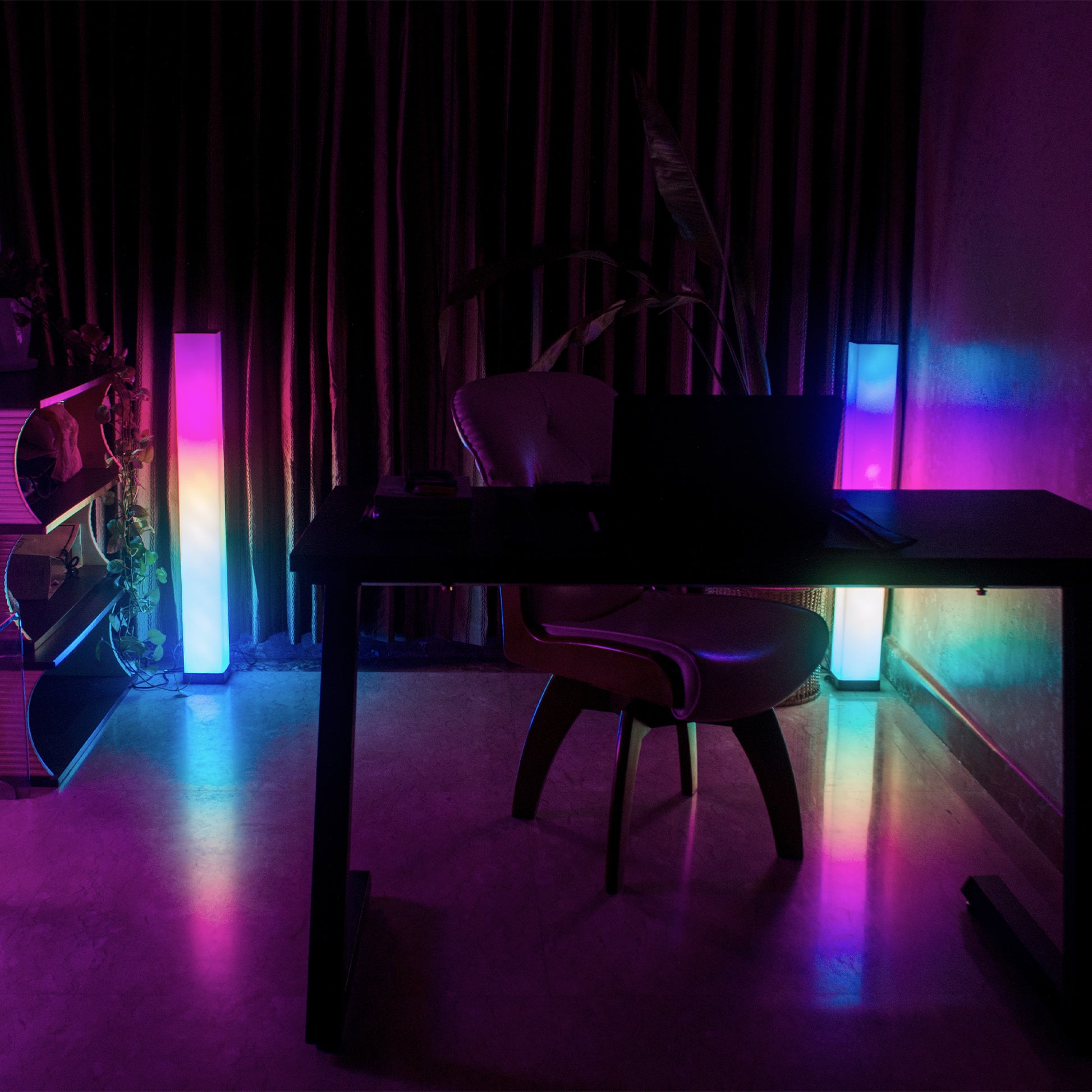 GLO Flow Smart LED Lamp - 360° Ambient Lighting with Music Sync - GLO Lights