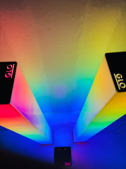 GLO Flow Smart LED Lamp - 360° Ambient Lighting with Music Sync - GLO Lights
