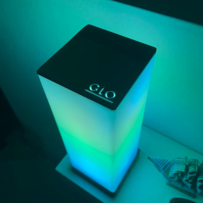 GLO Flow Mini Smart LED Lamp - Compact 360° Ambient Lighting with Music Sync