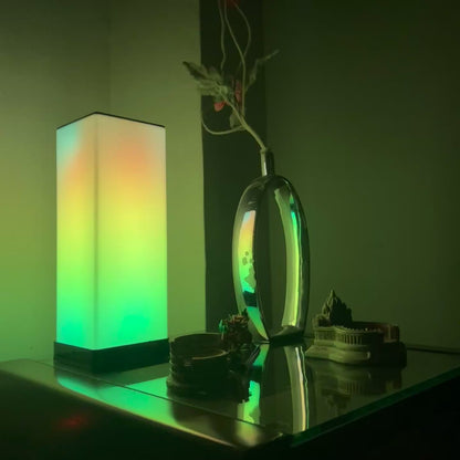 GLO Flow Mini Smart LED Lamp - Compact 360° Ambient Lighting with Music Sync